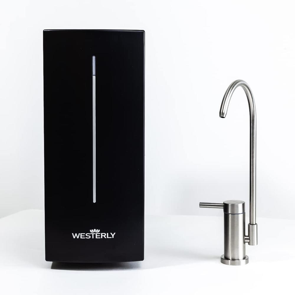 Westerly under sink water cooler and filter system, compact, quiet, efficient water chiller
