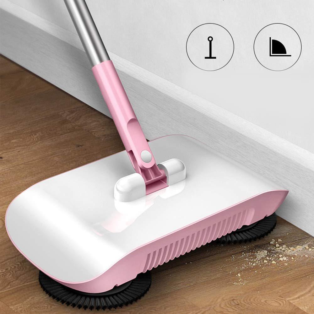 Weiyirot hand push sweeper, household hand sweeping machine, non electric sweeper mop broom dustpan floor cleaning tools for cleaning 