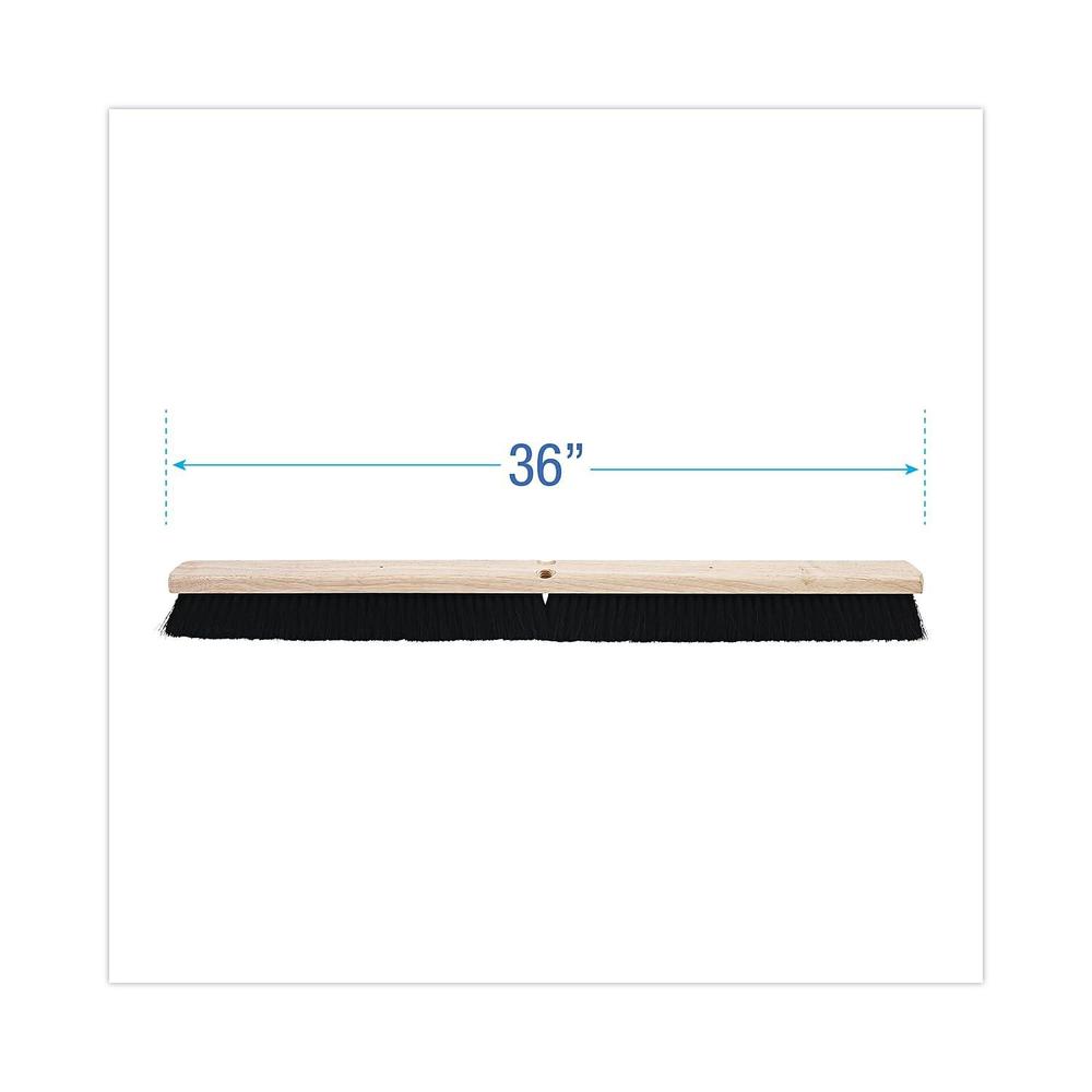 boardwalk 20236 floor brush head, 2 1/2-inch black tampico fiber, 36-inch
