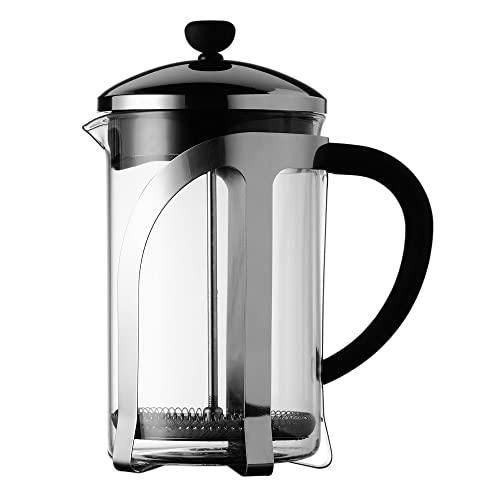 safdie & co. french press coffee maker percolator pot,800ml clear superiour glass,insulated.ideal for tea,coffee.superiour fi