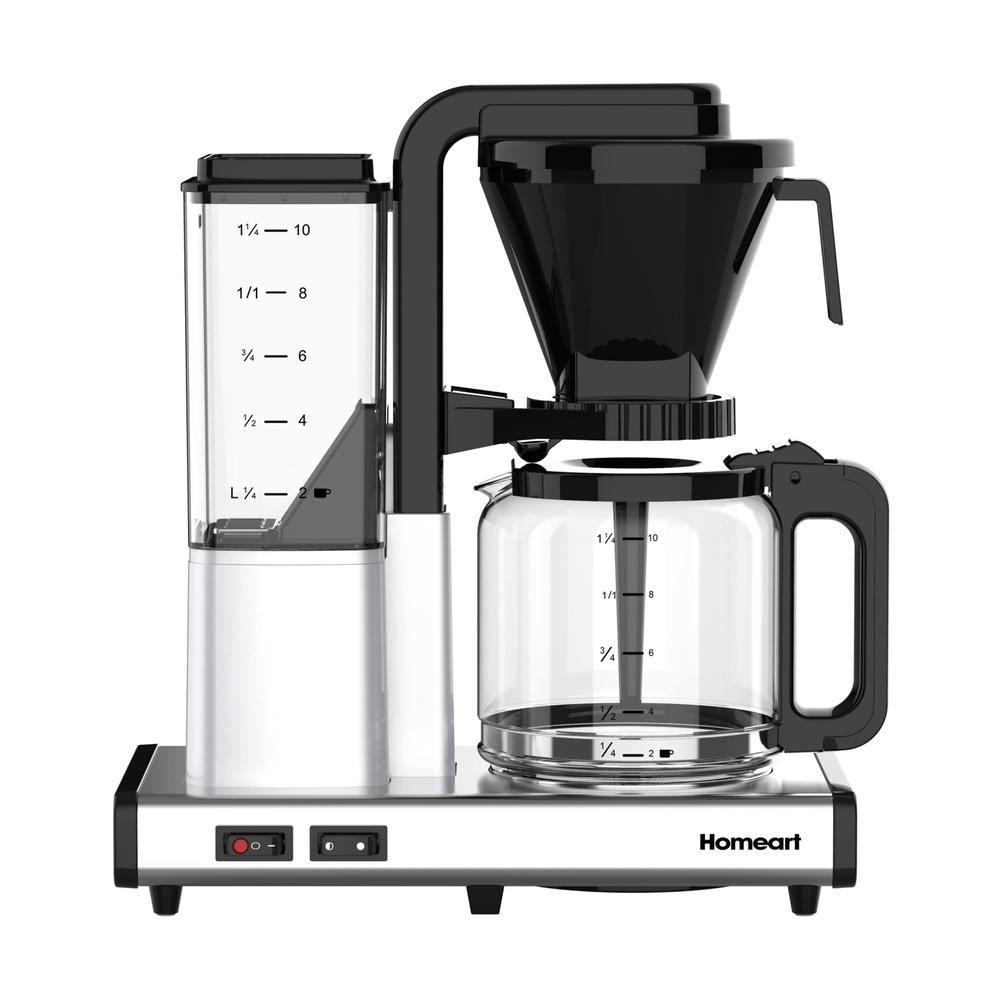 homeart coffee virtuoso gourmet coffee maker with automatic anti drip, auto shut-off & removable filter holder, makes 12 cups