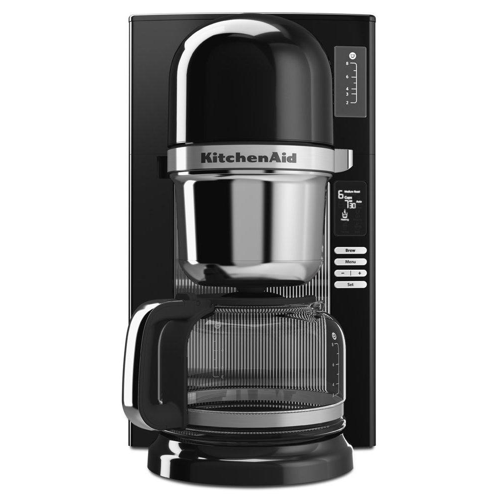 kitchenaid kcm0802ob pour over coffee brewer, 8 cups,onyx black