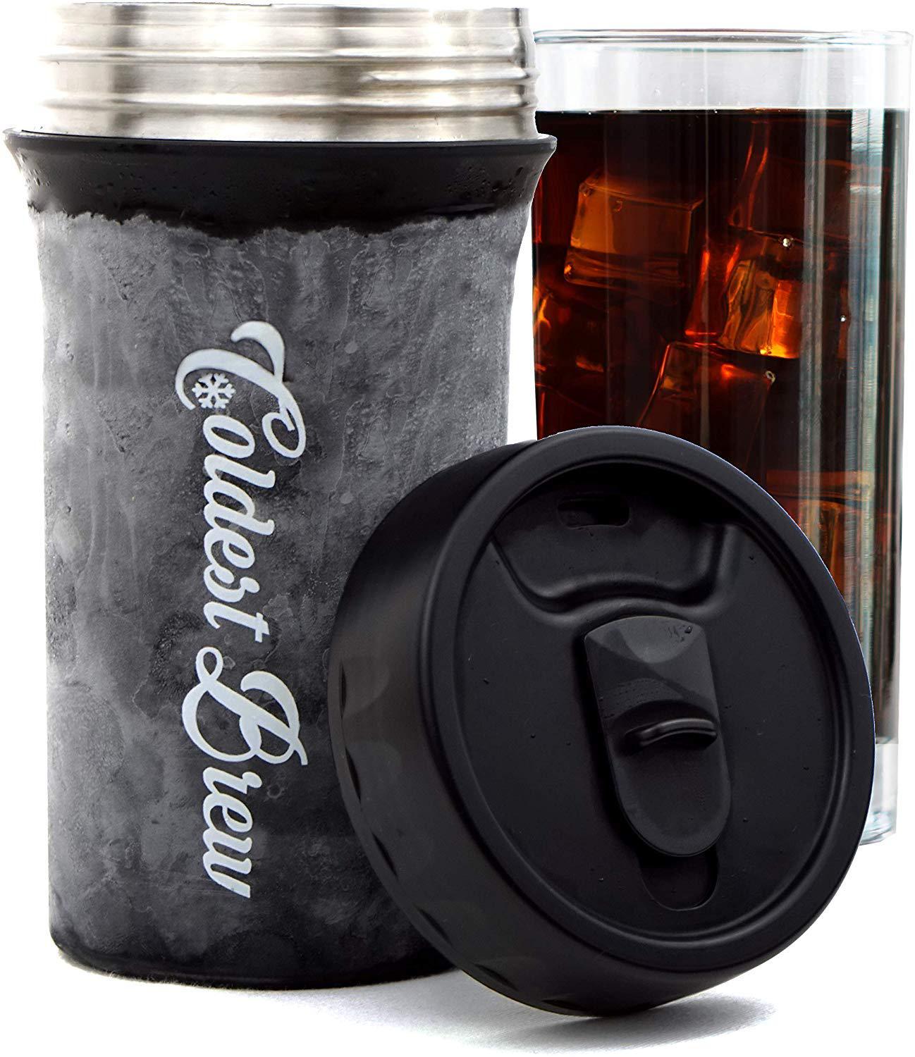 Ateny coldest brew iced coffee maker - make hot coffee into ice coffee in minutes without dilution