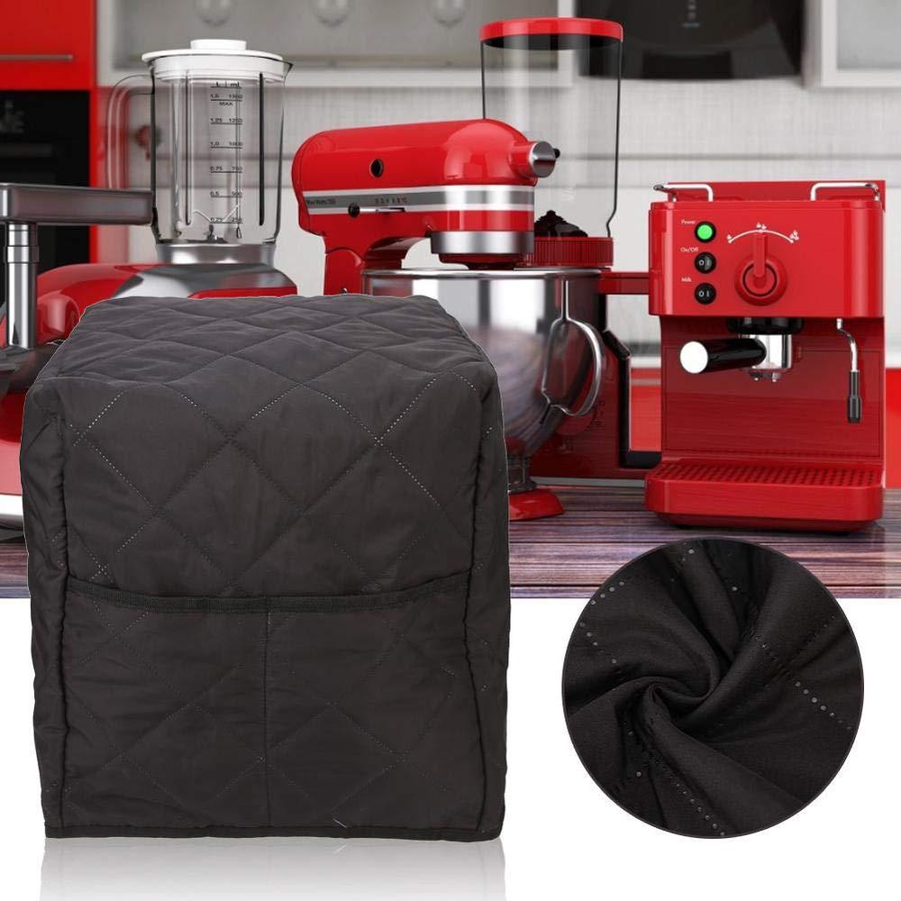 Tinje coffee machine dust cover double face cotton quilted cover compatible with coffee systems washable cotton quilted stand mixer