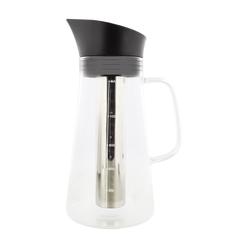 potted pans glass cold brew coffee maker - 5 cup glass pitcher for hot tea and iced coffee pitcher for hot or cold brew