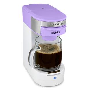 Nostalgia 14-oz. Single Serve Coffee Maker, Brews K-Cup Other Pods, Tea, Hot Chocolate, Hot Cider, Lattes, Reusable Filter Basket Included, Lavender