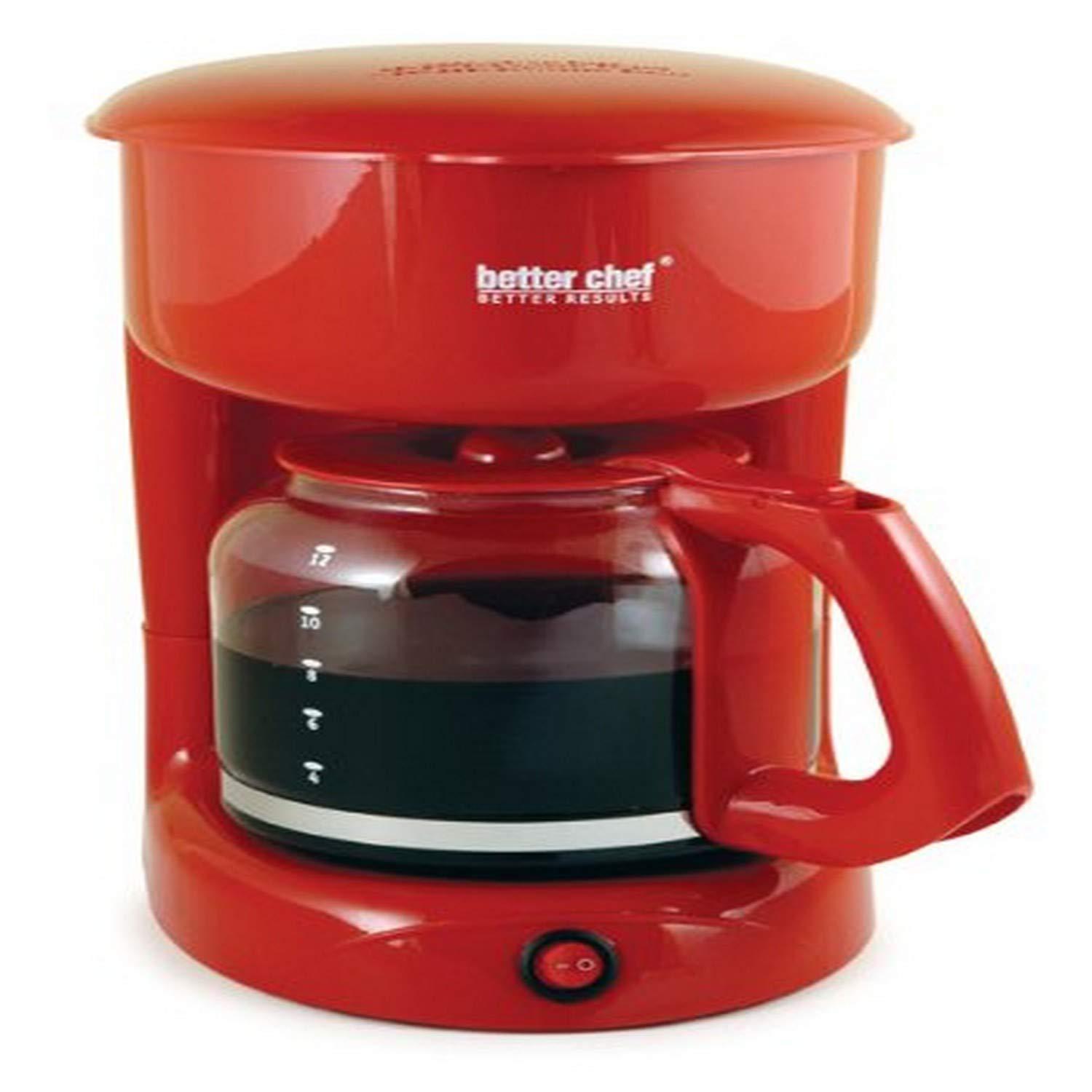 Prime Pacific Trading Company better chef 12-cup coffee maker, red