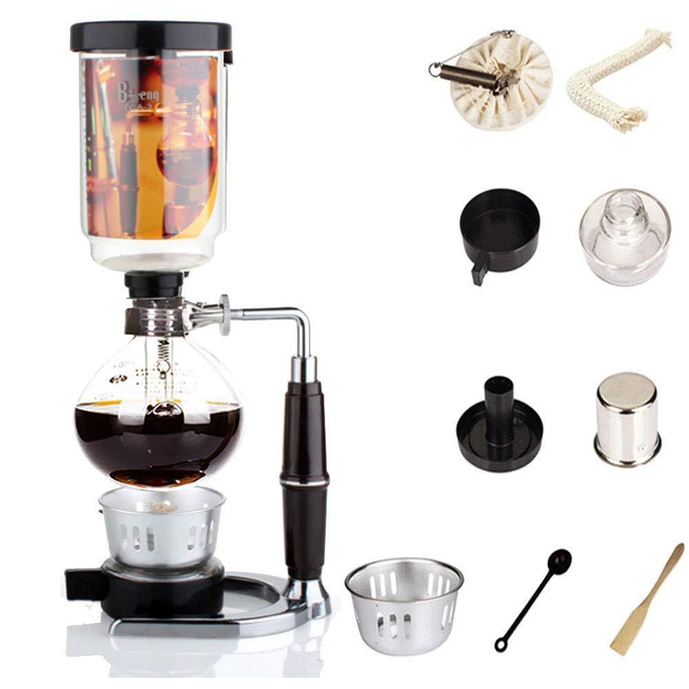moo-1 syphon coffee maker japanese style vacuum glass siphon pot percolators 1-3 cups siphon coffee maker