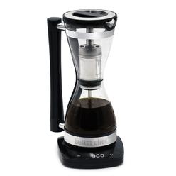 better chef electric siphon coffee maker | 8 oz single serve brewer | 3 brew strength settings | stainless steel permanent fi