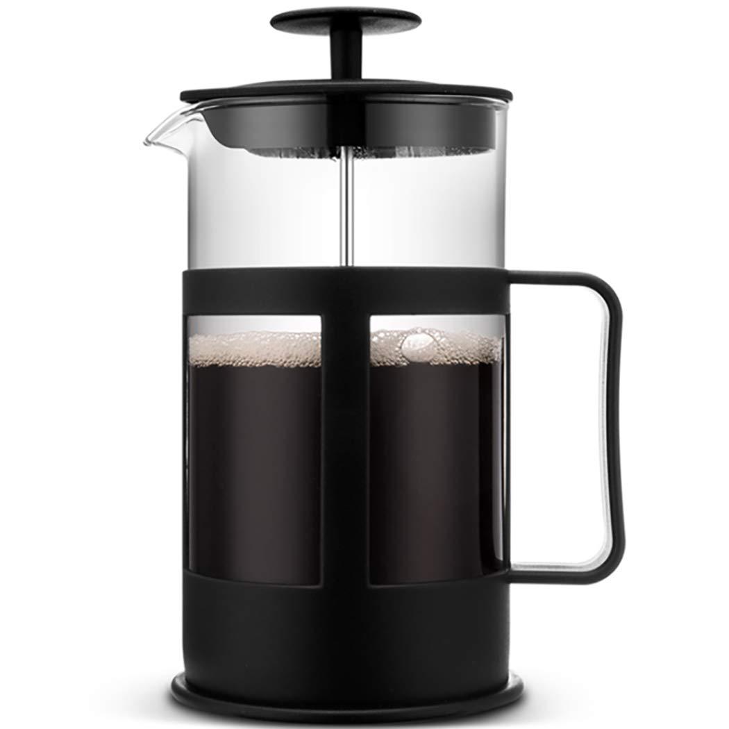 goeielewe french press coffee maker, heat resistant borosilicate glass coffee pot percolator, coffee brewer with filtration, 