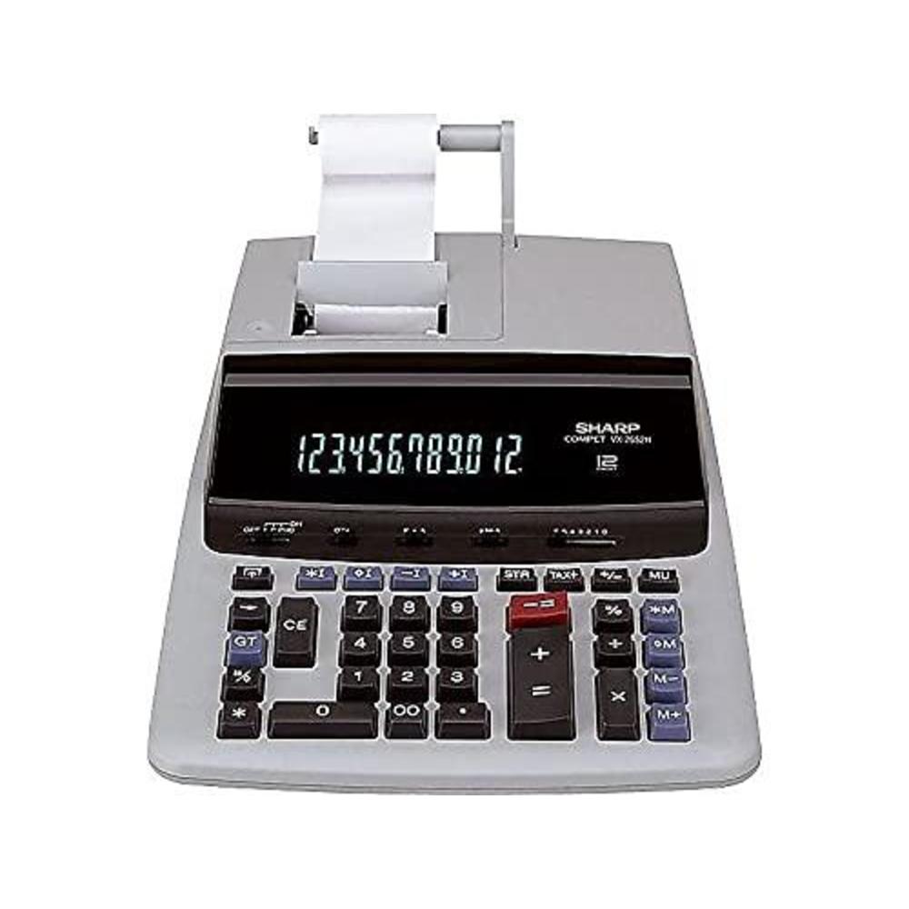 sharp vx2652h vx2652h two-color printing calculator black/red print 4.8 lines/sec