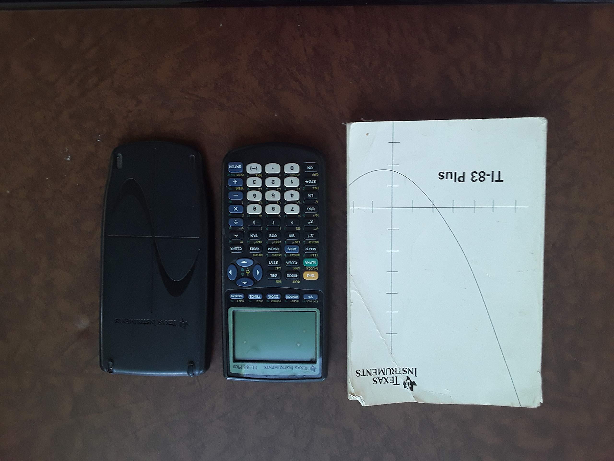 texas instruments ti-83 plus graphing calculator and ti-83 user's manual