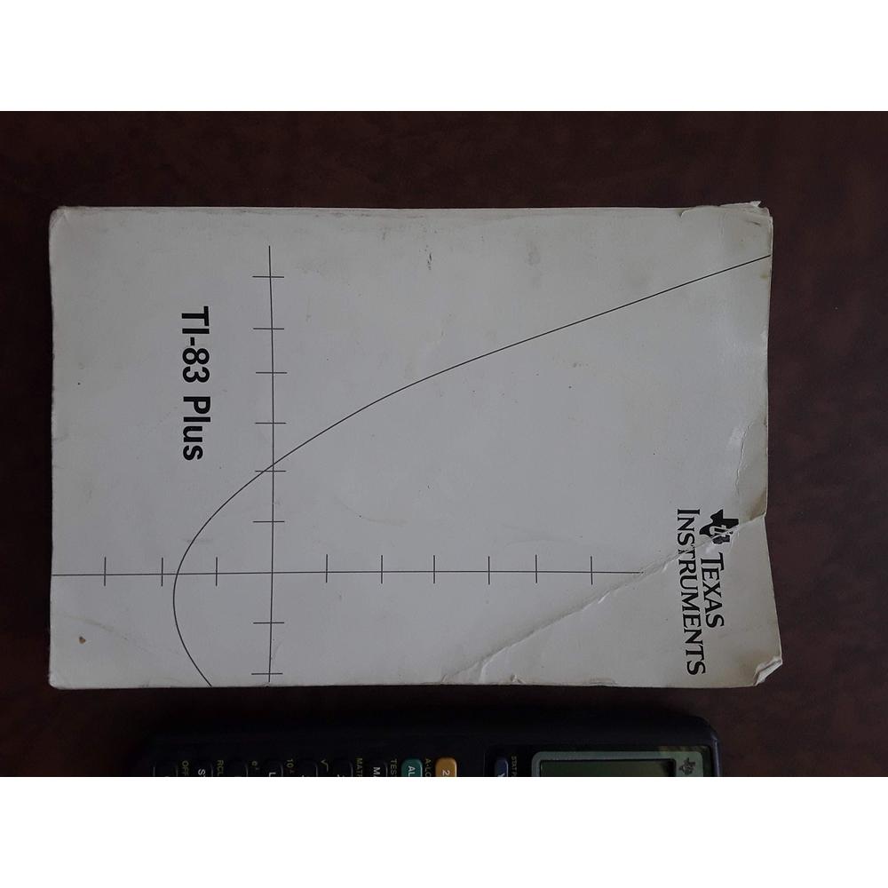 texas instruments ti-83 plus graphing calculator and ti-83 user's manual