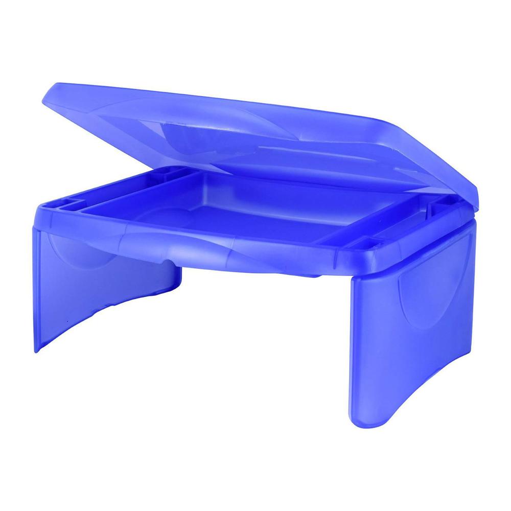 Dial Industries, Inc. dial industries 706fb deluxe folding lap desk tray, blue, 18inx13inx7-1/2in
