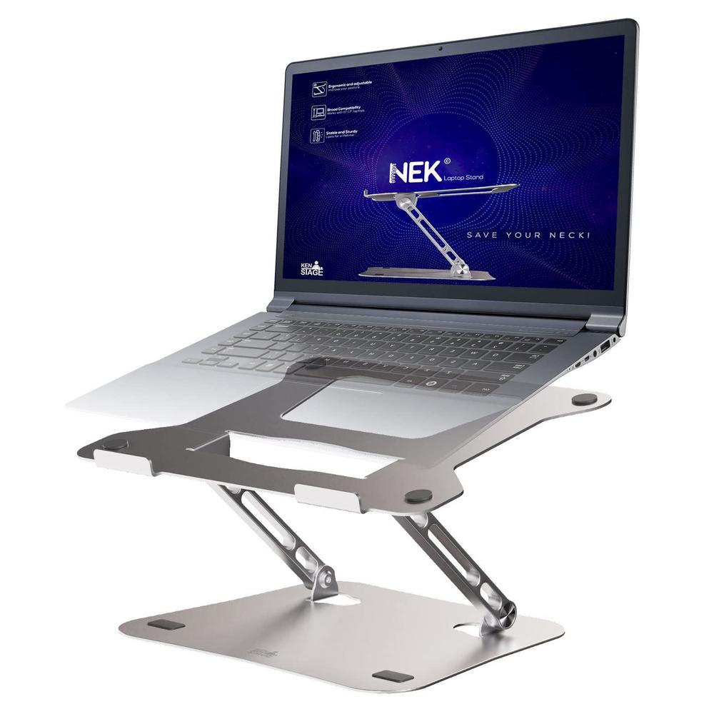 ken stage nek laptop stand desk, computer stand, laptop riser, macbook stand, laptop holder, ipad stand for desk, laptop stan