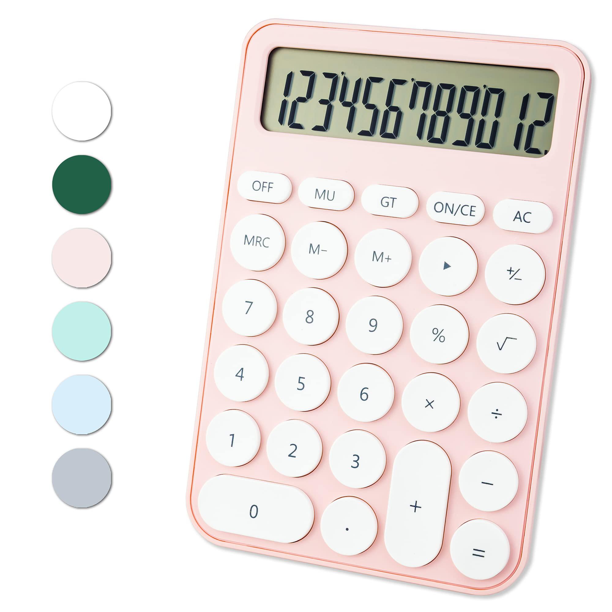 VEWINGL standard calculator 12 digit,6.2 * 4.2in desktop large display and buttons,calculator with large lcd display for office,schoo