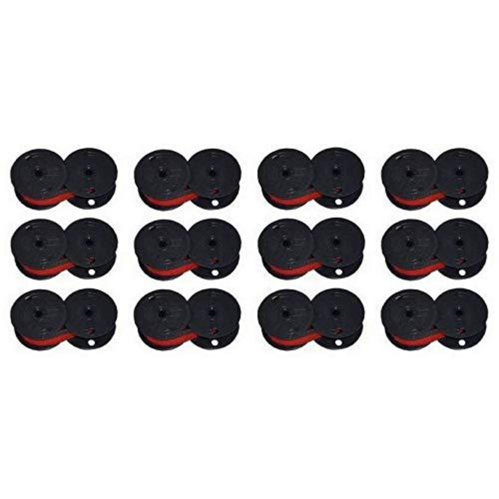 suppliesmax compatible replacement for olympia ec-5000/6000 black/red printer ribbons (12/pk) (72726br_12pk)