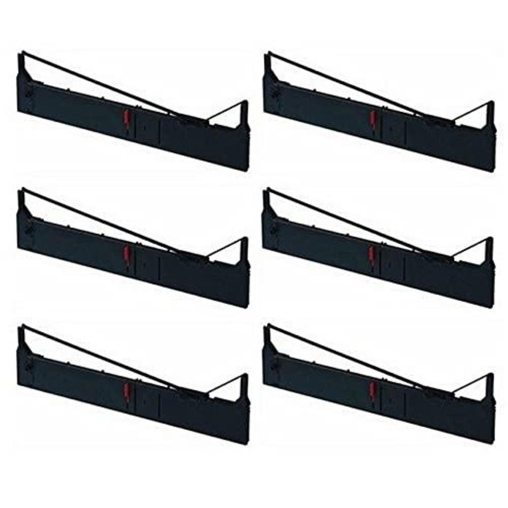 suppliesmax compatible replacement for porelon 11531-us black printer ribbons (6/pk) - replacement to 8766