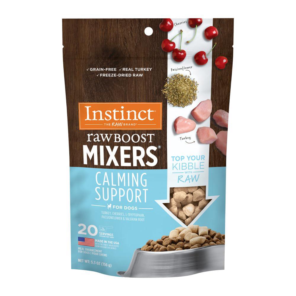 instinct raw boost mixers freeze dried raw dog food topper, grain free dog food topper with functional ingredients 5.5 ounce 