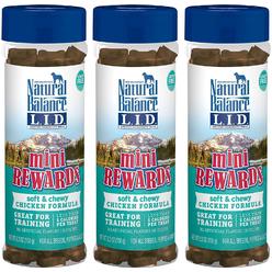 Central natural balance limited ingredient diets mini rewards soft and chewy dog treats (chicken, 3 pack / 5.3-ounces each)