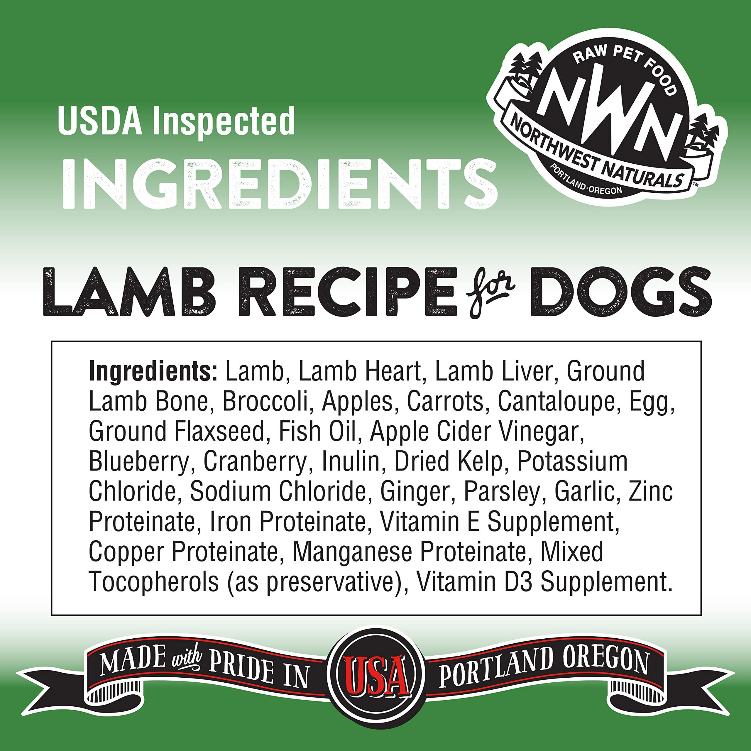 northwest naturals freeze dried raw diet for dogs freeze dried nuggets dog food - lamb - grain-free, gluten-free pet food, do