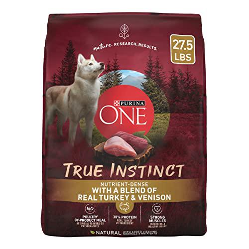 purina one true instinct with a blend of real turkey and venison dry dog food - 27.5 lb. bag