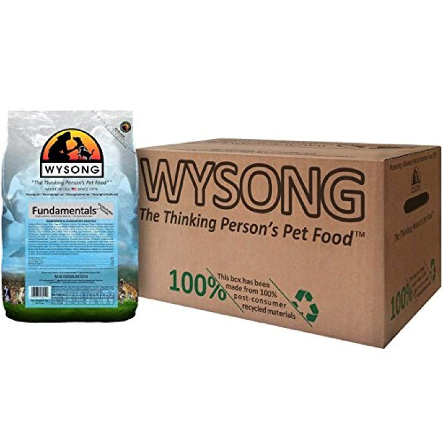 wysong fundamentals canine/feline formula dry dog/cat food, four, 5 lb. bags