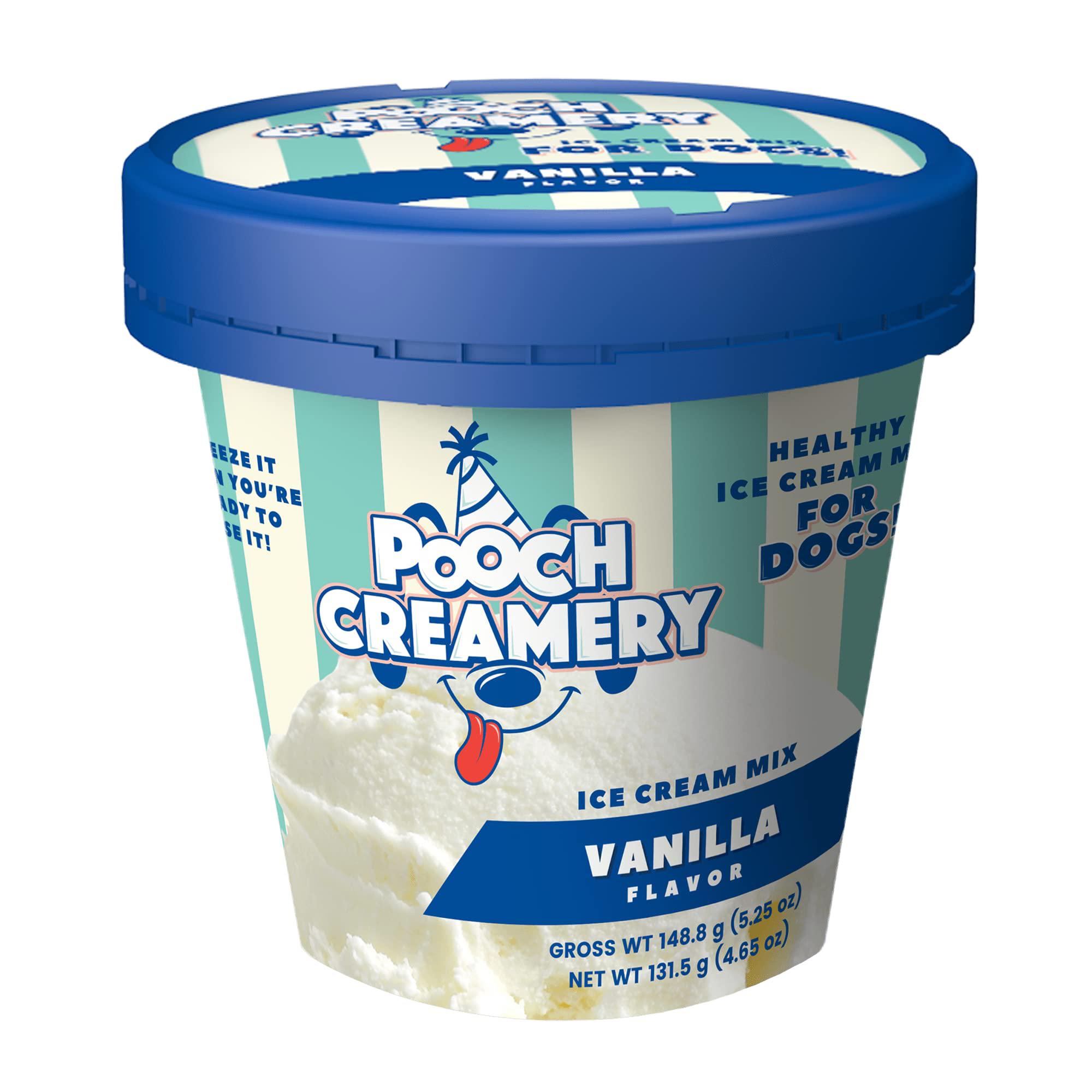 pooch creamery ice cream mix vanilla dog treats, 4.65 oz.
