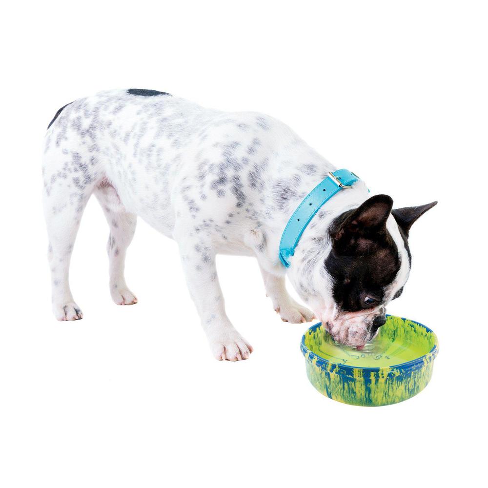 ruff dawg rubber dog bowl small assorted colors