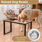 zelecube elevated dog bowls large sized dog, raised dog bowls for large dogs,  tall dog bowl stand, dog feeder station, lifted