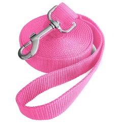 jeckpat 10ft pink dog leashes long line training dog leash,for large,medium and small dogs,long dog lead,for training,backyar