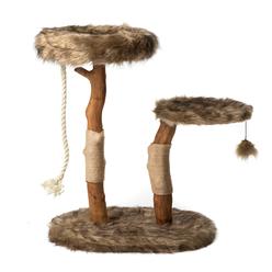 MAU LIFESTYLE mau modern cat tree tower, natural branch cat condo, luxury wood cat tower, cat scratching tree, cat condo, cat lover gift, l
