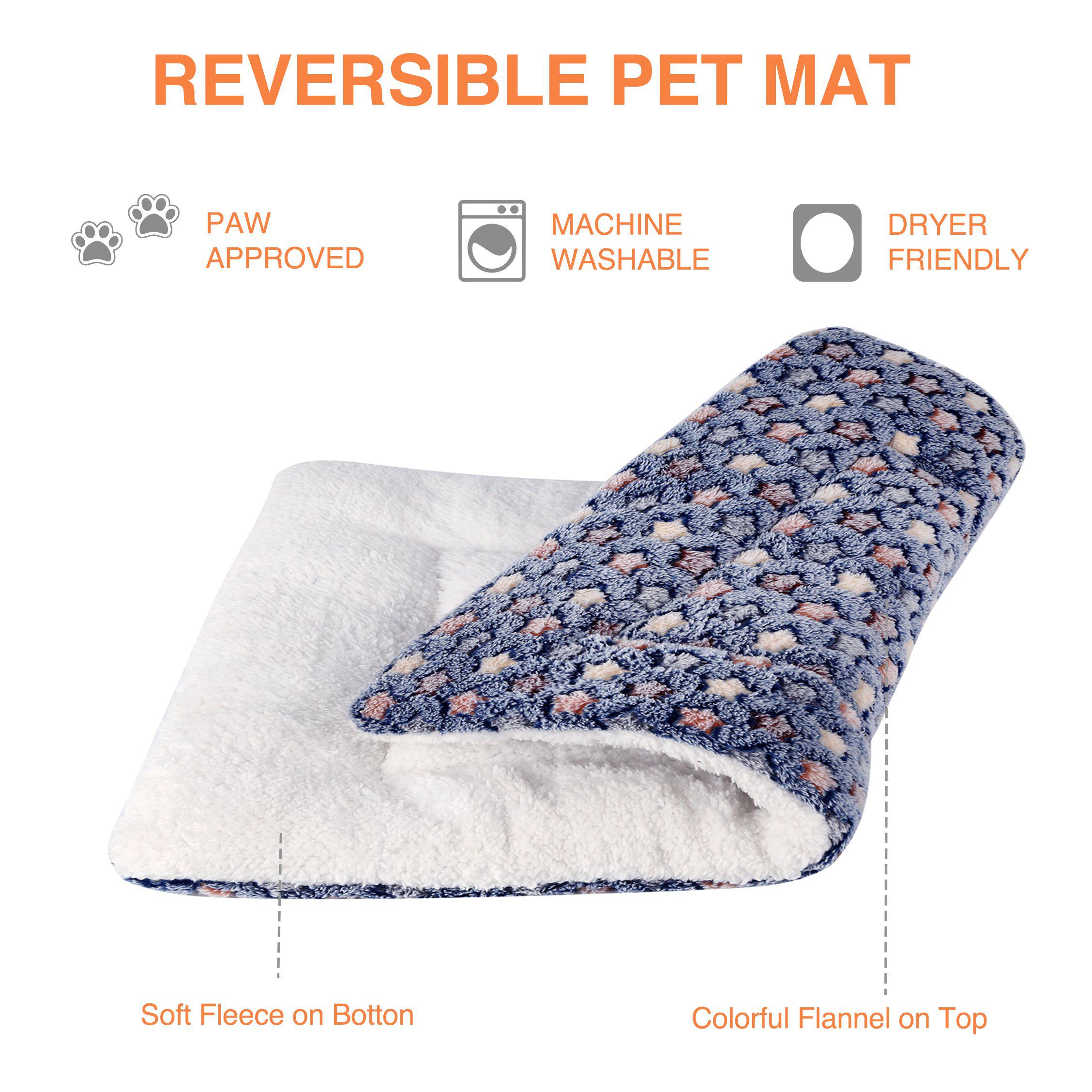 mora pets ultra soft pet bed washable dog bed crate mat for large medium small dogs reversible fleece dog crate kennel pad ca