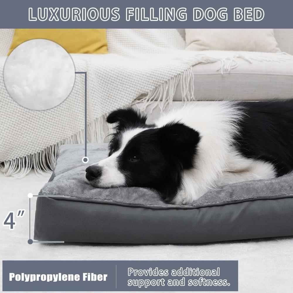 Beautiful view of Dog Crate Bed With Waterproof Backing
