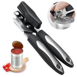 Gellyche manual can opener, handheld heavy duty can opener with non-slip comfort grip, smooth edge for safe cutting, sharp blade, extr