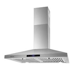 sndoas range hood 30 inches,stainless steel wall mount range hood,vent hood 30 inch w/touch control,ducted/ductless convertib