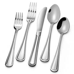 sagler 20-piece flatware set - heavy duty flatware sets - 18/10 stainless steel silverware sets - set for 4