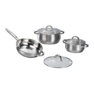 W Home 12-piece induction ready stainless steel cookware sets with