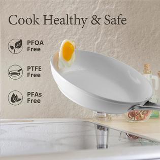 yatoshi nonstick ceramic cookware set (7 piece) - non toxic, ptfe & pfoa  free - oven safe 