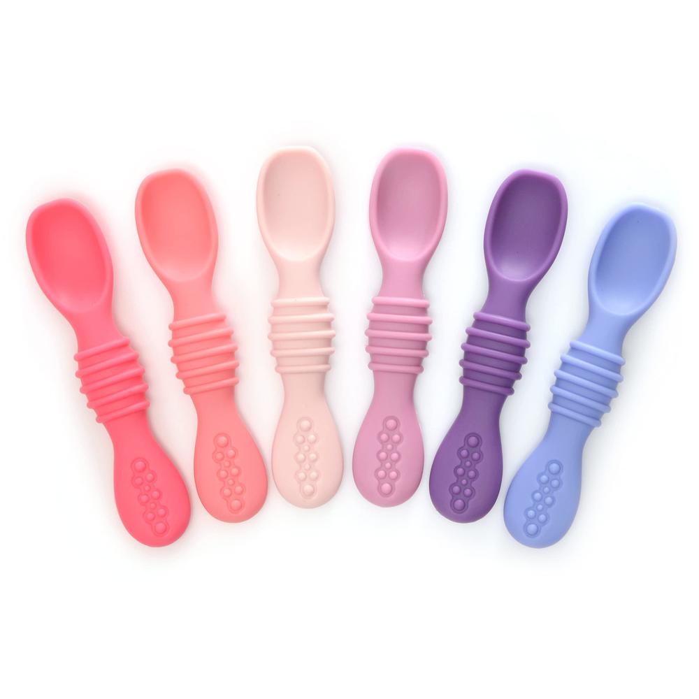 primastella silicone chew spoon set for babies and toddlers - safety tested - bpa free - microwave, dishwasher and freezer sa