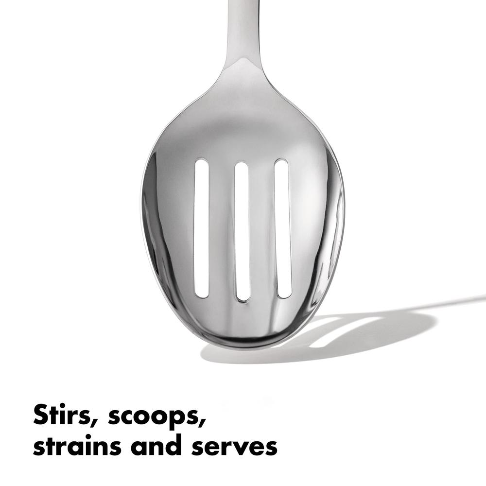 oxo steel slotted serving spoon