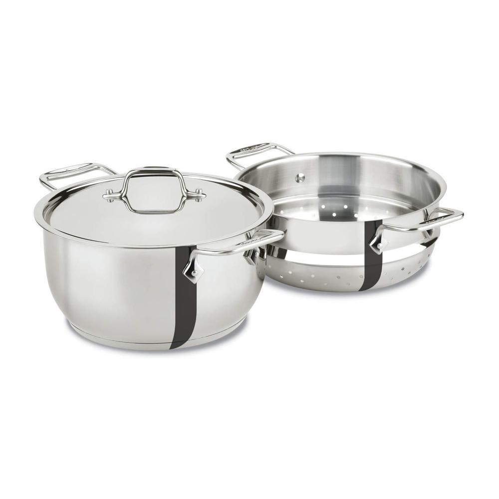 all-clad specialty stainless steel 3 piece cookware set with lid 5 quart induction pots and pans