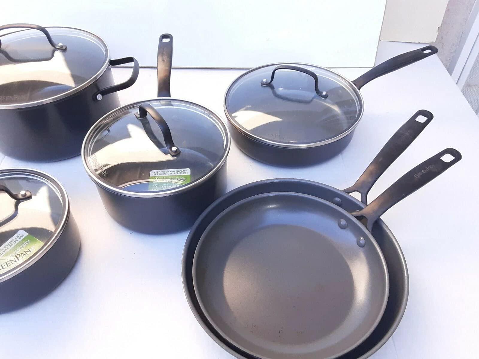 Green Pan greenpan new york pro ceramic nonstick cookware 11-piece set