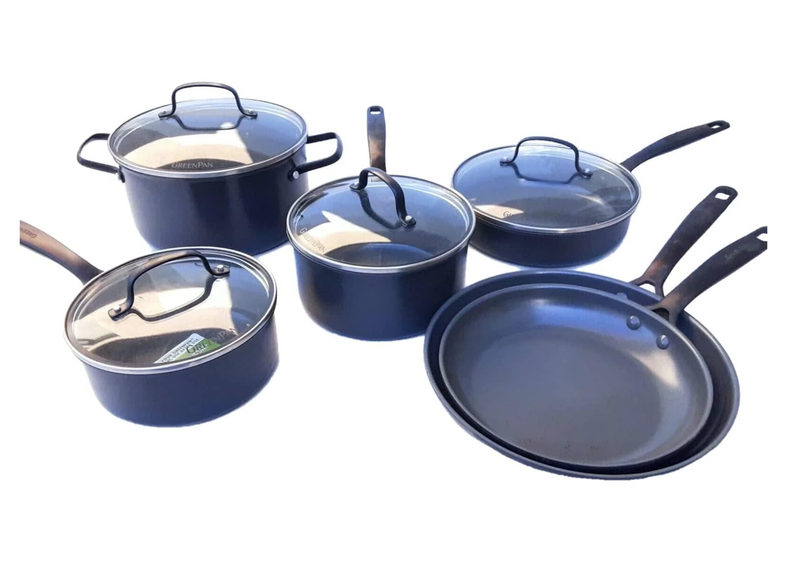 Green Pan greenpan new york pro ceramic nonstick cookware 11-piece set