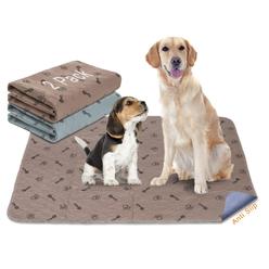 Peepeego 2 pack 36x36 dog pads washable and free dog comb, reusable puppy pads with fast absorbent, waterproof, non slip incontinence 
