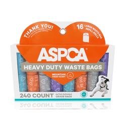 aspca dog poop bags, 240 bags 16 rolls, mountain scent, hearts print, heart print (as1000)