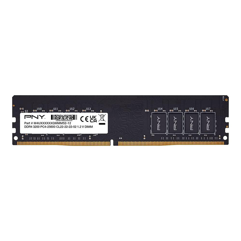 pny performance 16gb ddr4 dram 3200mhz (pc4-25600) cl22 (compatible with 2666mhz, 2400mhz or 2133mhz) 1.2v desktop (dimm) com