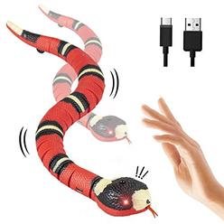paddsun cat toys electronic smart sensing snake toy for pet cat toy cat interactive toys with sensing and obstacle avoidance 