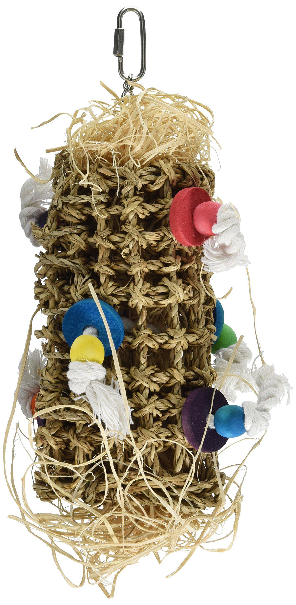 Penn-Plax penn plax, bird life, natural weave kabob bird toy, 12"h