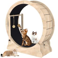 wofafa cat wheel, cat exercise wheel with cat teaser, cat running wheel treadmill with carpeted runway and cat teaser, fitness weigh